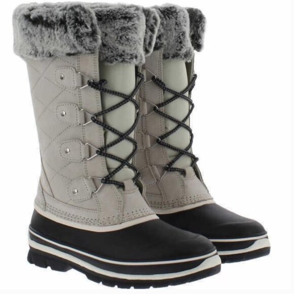 Khombu Emily Suede and Faux Fur Lined Snow / Winter Boots Size 11 - Picture 1 of 13
